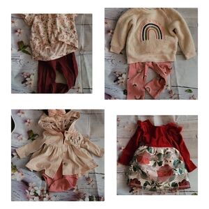 Adorable Baby Girl Clothing Set - Various Brands